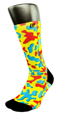 3D Camo CES Custom Socks - CustomizeEliteSocks.com - 3