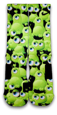 Freaky Eyeballs Monsters Custom Elite Socks - CustomizeEliteSocks.com - 2