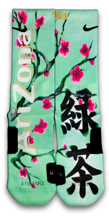Arizona Green Tea Custom Elite Socks - CustomizeEliteSocks.com - 1