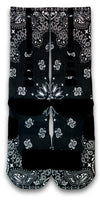 Black Bandana Custom Elite Socks - CustomizeEliteSocks.com - 2