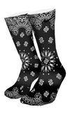 Black Bandana Custom Elite Socks - CustomizeEliteSocks.com - 4