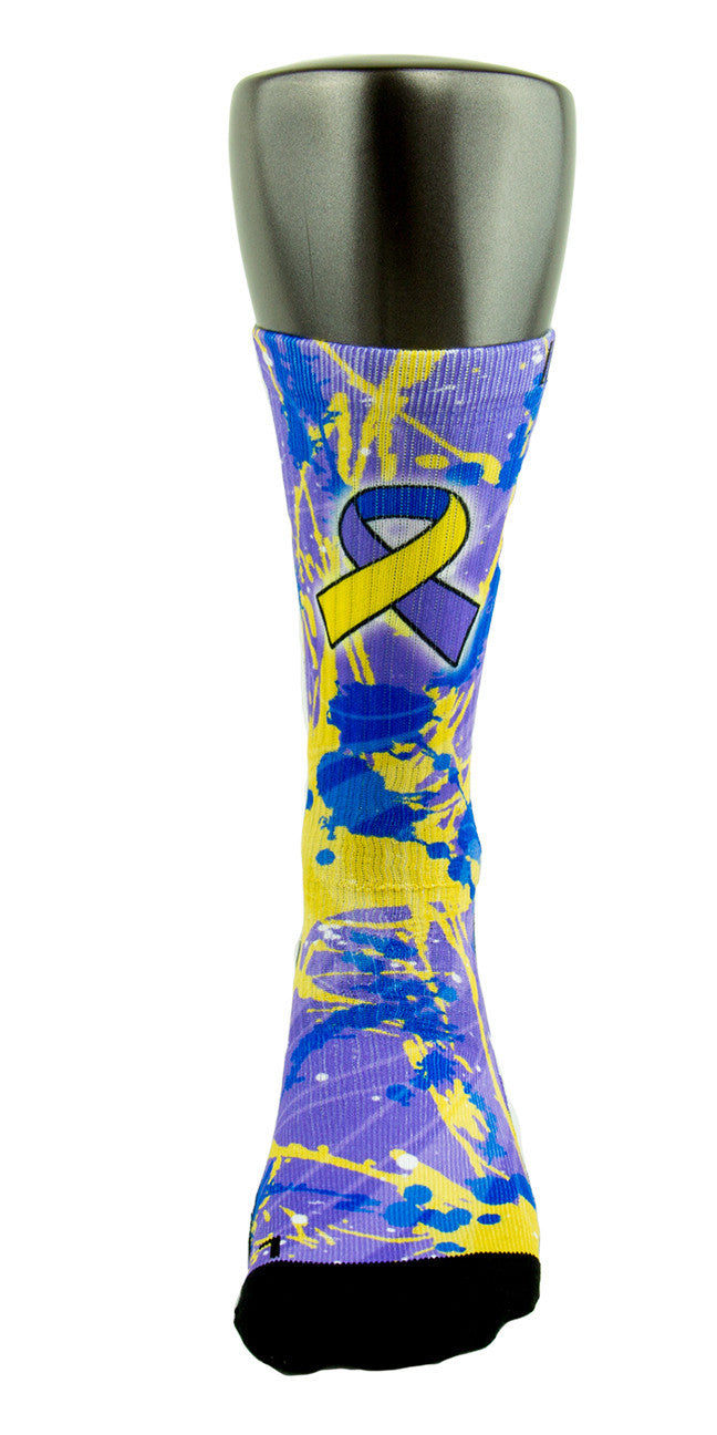 Bladder Cancer CES Custom Socks - CustomizeEliteSocks.com - 2
