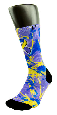 Bladder Cancer CES Custom Socks - CustomizeEliteSocks.com - 3