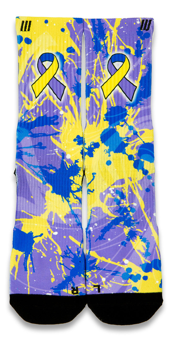 Bladder Cancer CES Custom Socks - CustomizeEliteSocks.com - 1