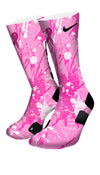 Breast Cancer A Splash of Pink Custom Elite Socks - CustomizeEliteSocks.com - 4