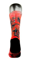 Crimson Laser Red CES Custom Socks