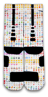 Emoji Custom Elite Socks - CustomizeEliteSocks.com - 2