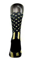 Gold Stars & Stripes CES Custom Socks - CustomizeEliteSocks.com - 4