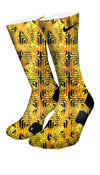 Golden Leopard Custom Elite Socks - CustomizeEliteSocks.com - 4