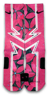 Hawaiian Floral Custom Elite Socks - CustomizeEliteSocks.com - 1