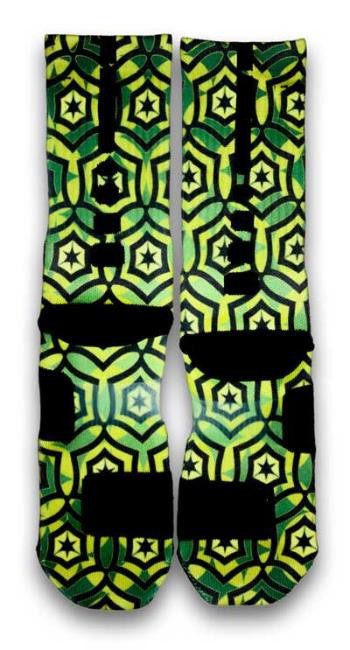 Jade Cascade Custom Elite Socks - CustomizeEliteSocks.com - 3
