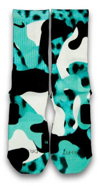 Leopard Camo Custom Elite Socks - CustomizeEliteSocks.com - 2