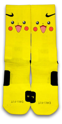 Pikachu Custom Elite Socks - CustomizeEliteSocks.com - 1