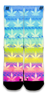 Rainbow Kush CES Custom Socks - CustomizeEliteSocks.com - 1