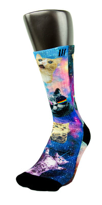 Space Kittens CES Custom Socks - CustomizeEliteSocks.com - 3