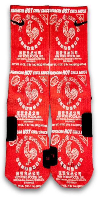 Sriracha Custom Elite Socks - CustomizeEliteSocks.com - 1