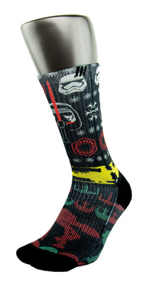 Star Wars Ugly Sweater CES Custom Socks - CustomizeEliteSocks.com - 3
