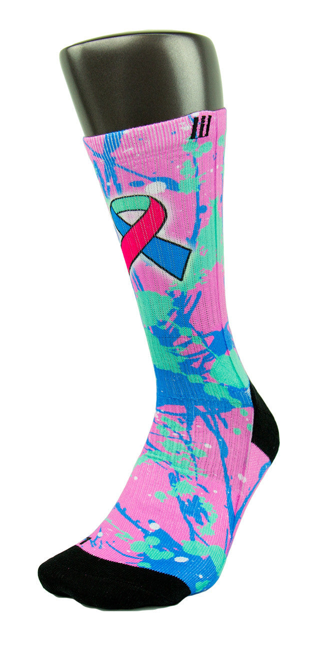 Thyroid Cancer CES Custom Socks - CustomizeEliteSocks.com - 3
