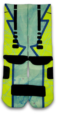 Turbo Green Hero Custom Elite Socks - CustomizeEliteSocks.com - 3