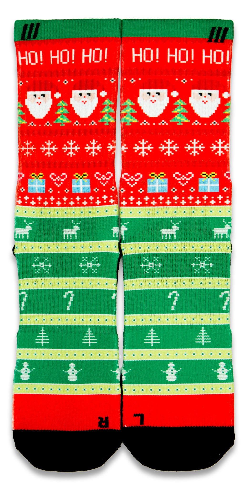 Ugly Christmas Sweater CES Custom Socks - CustomizeEliteSocks.com - 1