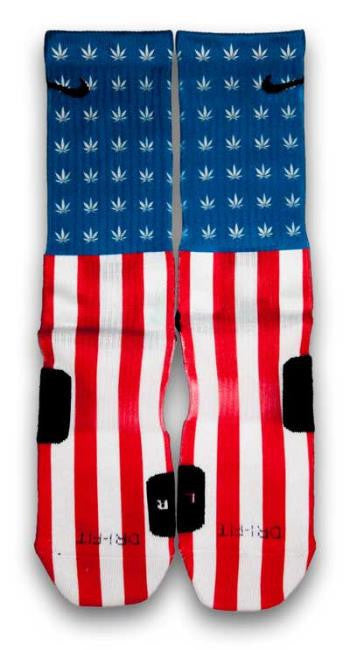 Weed Country Custom Elite Socks - CustomizeEliteSocks.com - 2