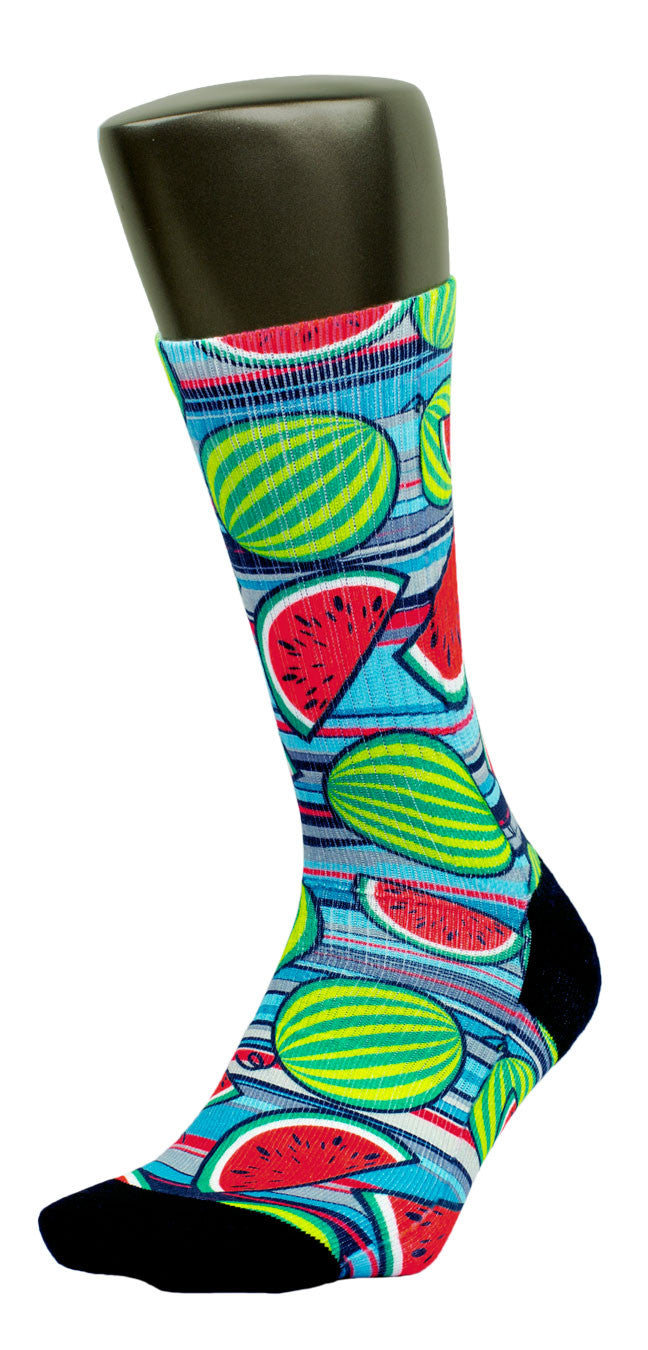 Chilled Watermelons CES Custom Socks