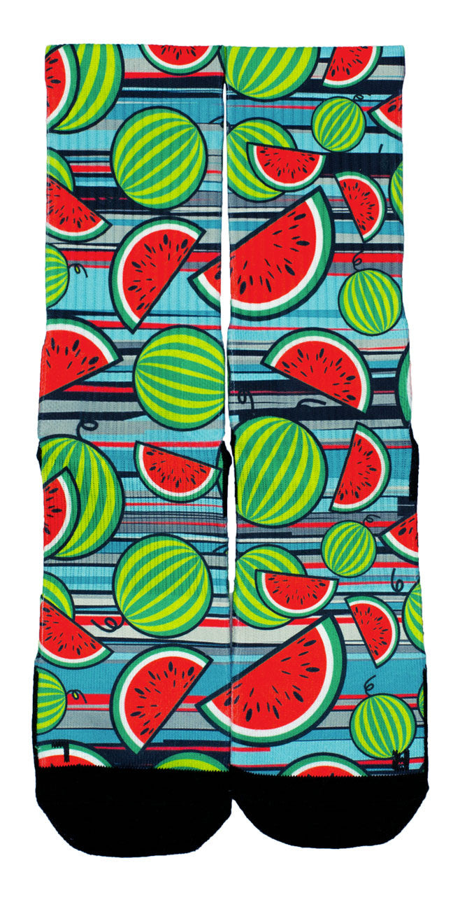 Chilled Watermelons CES Custom Socks