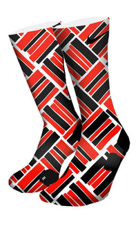 Retro 4 Fire Red Custom Elite Socks - CustomizeEliteSocks.com - 4