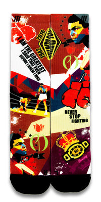 Muhammad Ali CES Custom Socks - CustomizeEliteSocks.com - 1