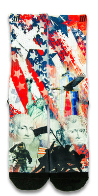 American Pride CES Custom Socks - CustomizeEliteSocks.com - 1