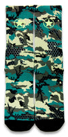 Army Camy Pro CES Custom Socks - CustomizeEliteSocks.com - 1