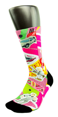 Back to The Future CES Custom Socks - CustomizeEliteSocks.com - 3