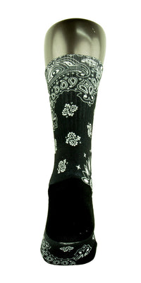 Black Bandana CES Custom Socks - CustomizeEliteSocks.com - 4