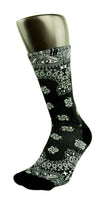 Black Bandana CES Custom Socks - CustomizeEliteSocks.com - 3