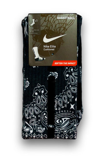Black Bandana Custom Elite Socks - CustomizeEliteSocks.com - 3