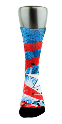 Captain America CES Custom Socks - CustomizeEliteSocks.com - 3