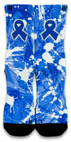 Colon Cancer CES Custom Socks - CustomizeEliteSocks.com - 1