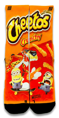 Despicable Cheetos CES Custom Socks - CustomizeEliteSocks.com - 1