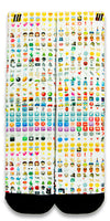Emoji CES Custom Socks - CustomizeEliteSocks.com - 1