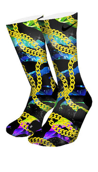 Galaxy Cuban Links Custom Elite Socks - CustomizeEliteSocks.com - 4
