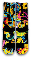 Galaxy Paisley Custom Elite Socks - CustomizeEliteSocks.com - 3