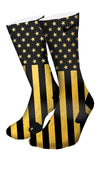 Gold Stars & Stripes Custom Elite Socks - CustomizeEliteSocks.com - 4