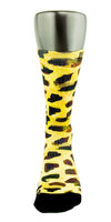Golden Leopard CES Custom Socks - CustomizeEliteSocks.com - 2