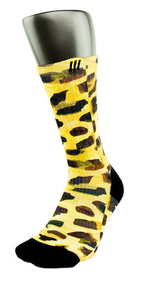 Golden Leopard CES Custom Socks - CustomizeEliteSocks.com - 3