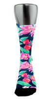 Hawaiian Floral CES Custom Socks - CustomizeEliteSocks.com - 2