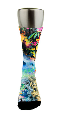 Hawaiian Flow CES Custom Socks - CustomizeEliteSocks.com - 2