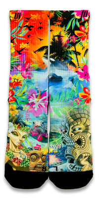 Hawaiian Flow CES Custom Socks - CustomizeEliteSocks.com - 1