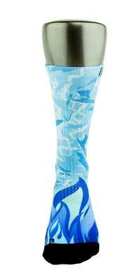 Icy Blue CES Custom Socks - CustomizeEliteSocks.com - 2