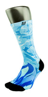 Icy Blue CES Custom Socks - CustomizeEliteSocks.com - 3