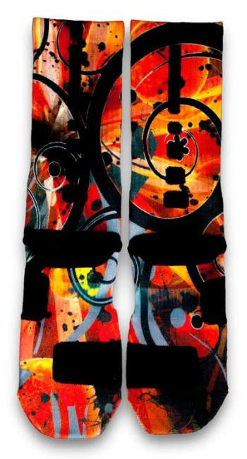 System 8 Challenge Red Custom Elite Socks - CustomizeEliteSocks.com - 3